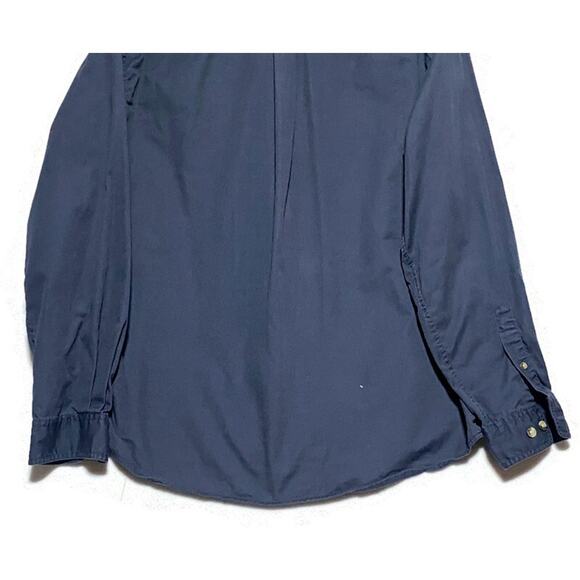 Eddie Bauer Shirt Men's Large Black Button Up Long Sleeve Cotton - Picture 6 of 7